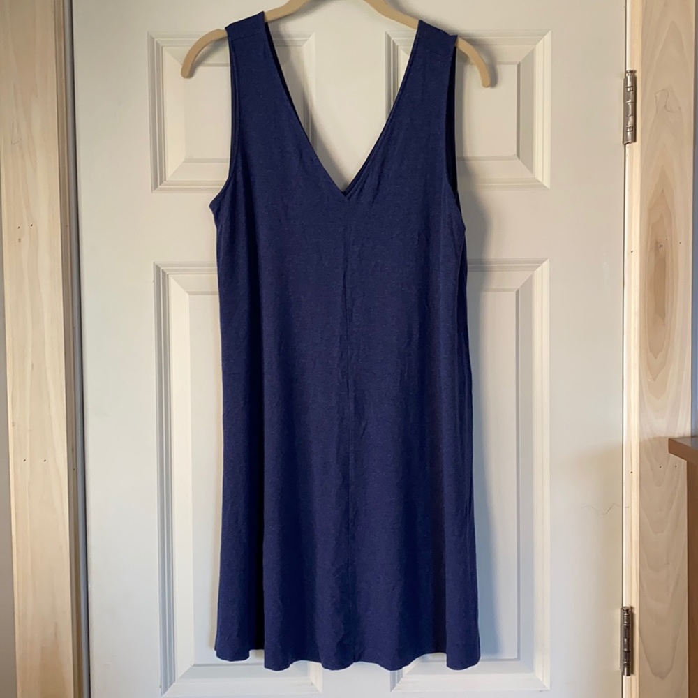 Simple blue Jersey sun dress